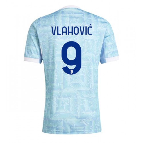 Maglia Calcio Juventus Dusan Vlahovic #9 Seconda Divisa 2025-26 Manica Corta